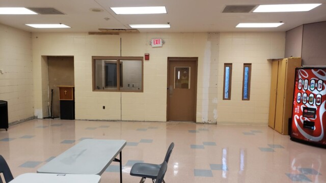 Clayton County Prison - Cafeteria With View Of Soda Machine and Podium Clayton County Prison - Cafeteria With View Of Soda Machine and Podium