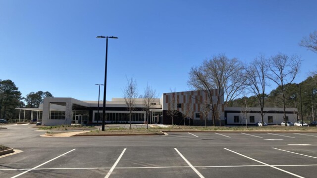 Flint River Community Center, empty parking lot