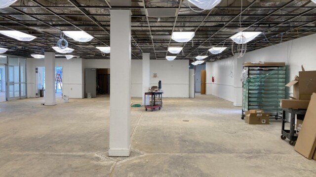 First level of VIP Complex with work equipment