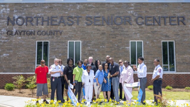 ribbon cut by Chairman Jeff Turner