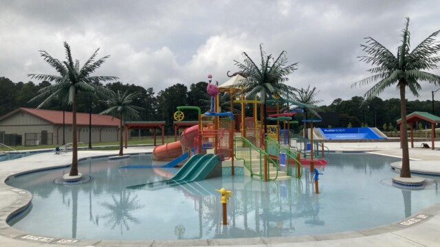 Small jungle gym for kids at International Water Park