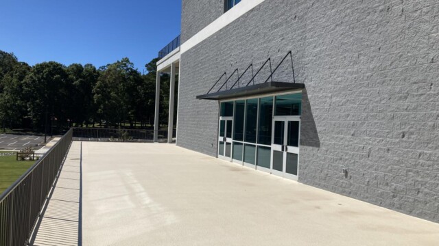 second-level balcony doors of VIP Complex