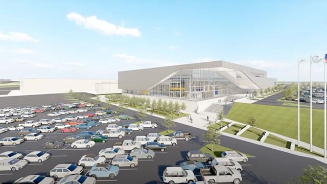 Artist rendering of arena