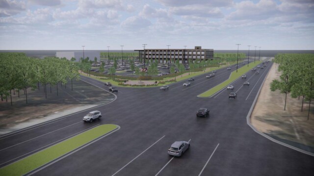 View of Building rendering panned out