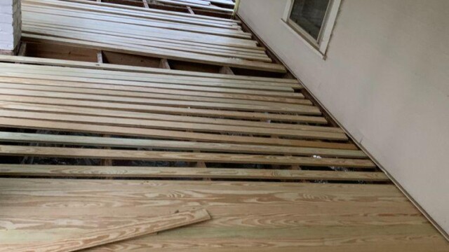 Virginia Stephens House broken up front porch