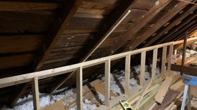 Virginia Stephens House attic renovations