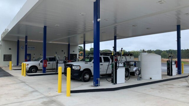 Vehicles at Fueling Station