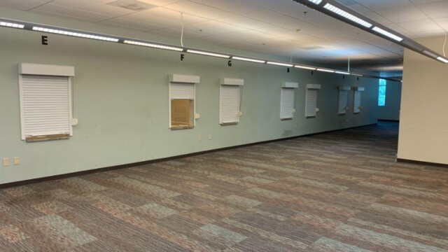 view of long wall before renovations