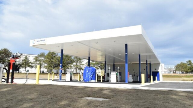 Gas pumps at Fueling Center