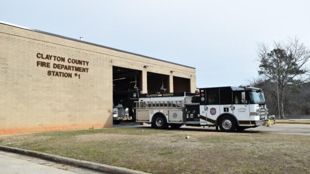 closer view of fire truck