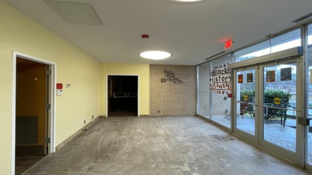 Lobby area concrete floor to be to finished