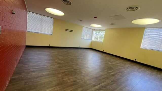Flooring installed in a room