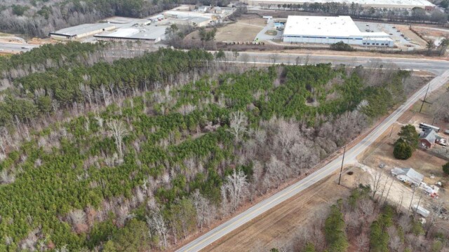 Aerial view of land for Administration Building