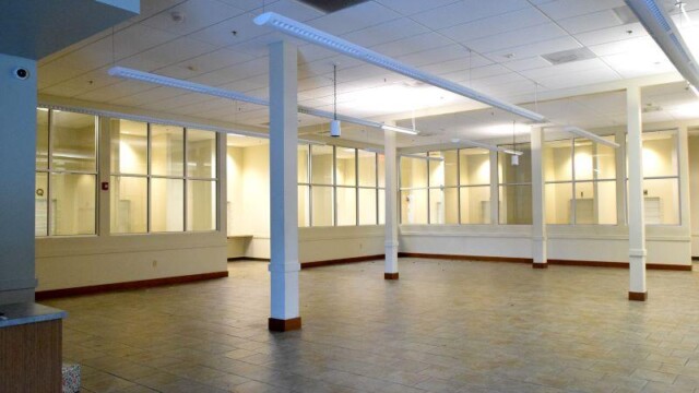 Small Business Incubator new big room with pillars