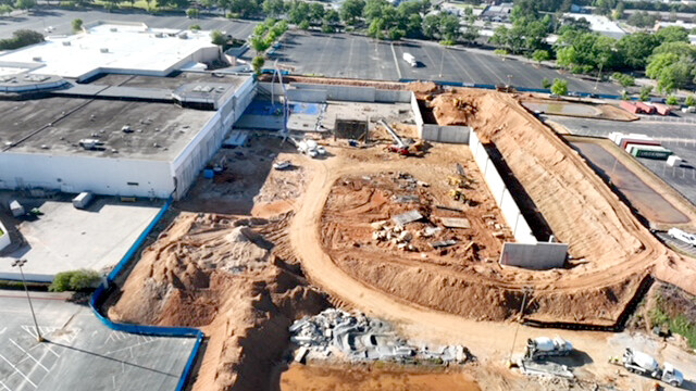 default Aerial view of Arena under construction