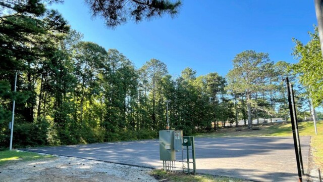 Leveled surface, unfenced at Flat Shoals Park
