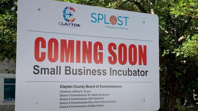 Small business Incubator sign coming soon