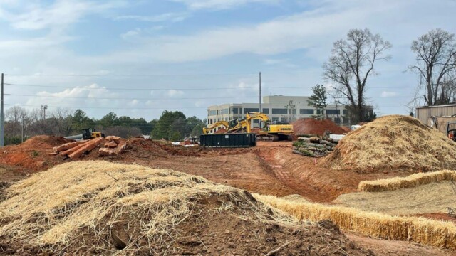 Fire Station 9 - Construction Site With Dirt Mounds And Construction Equipment - Clayton County Fire Station 9 - Construction Site With Dirt Mounds And Construction Equipment