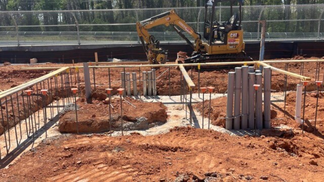 Fire Station 9 - Foundation Being Worked On And Plumbing PVC Shown In The Shot - Clayton County Fire Station 9 - Foundation Being Worked On And Plumbing PVC Shown In The Shot