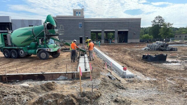 Clayton County Fire Station No. 1 Replacement men working