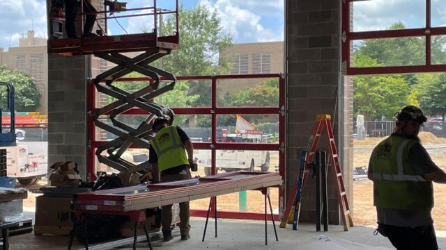Clayton County Fire Station No. 1 Replacement Man operating lift