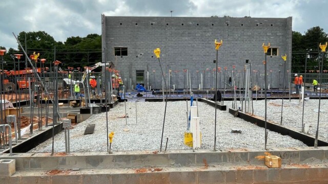 Fire Station 9 - Building Under Construction - Foundation Work In Progress - Clayton County Fire Station 9 - Building Under Construction - Foundation Work In Progress