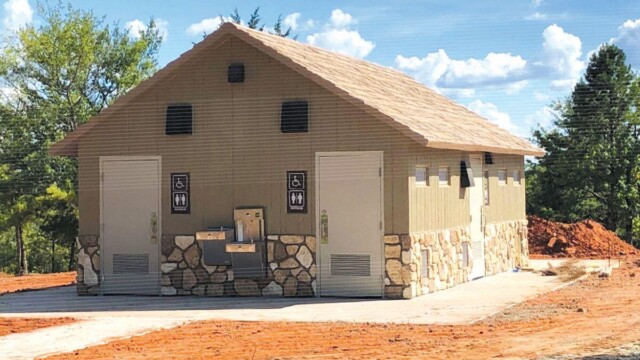 Morrow-Lake City Park Modular restroom