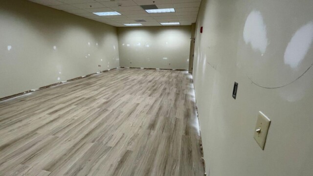 Small business Incubator wall with paint splotch