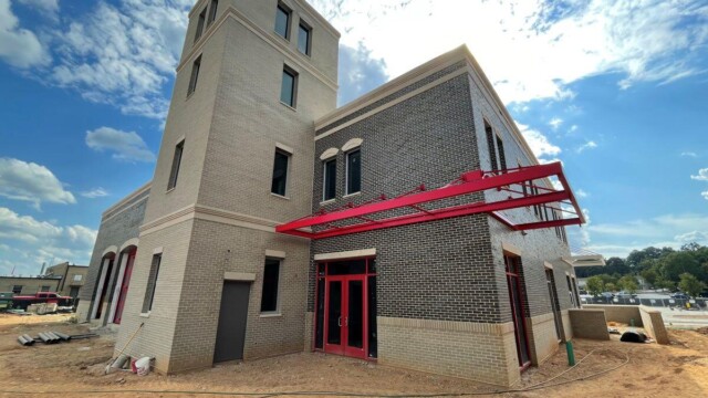 Fire Station 1 cornered backside view