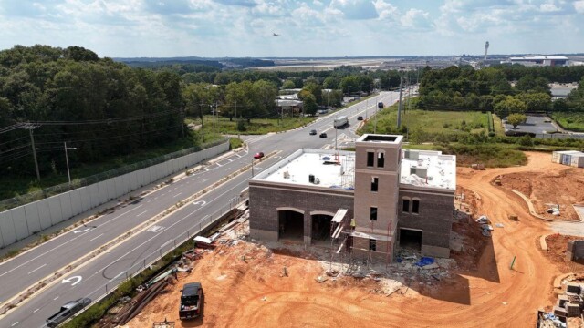 Fire Station 9 - Aerial View - View Of The Connecting Road And The Horizon Fire Station 9 - Aerial View - View Of The Connecting Road And The Horizon