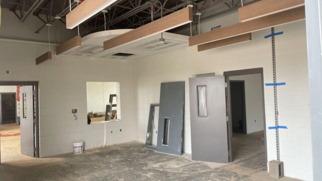 Fire Station 9 - Inside View - New Doors Being Installed - Clayton County Fire Station 9 - Inside View - New Doors Being Installed