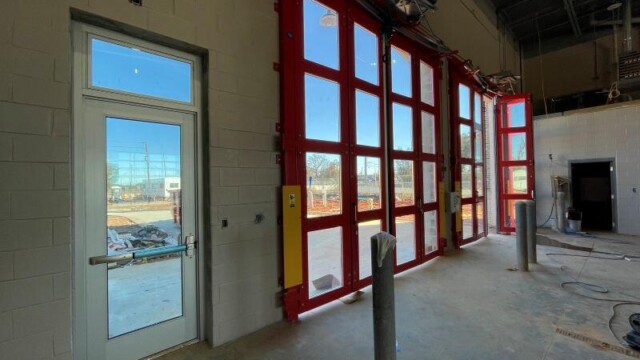 Fire Station 9 - Front Garage Door Area - Clayton County Fire Station 9 - Front Garage Door Area