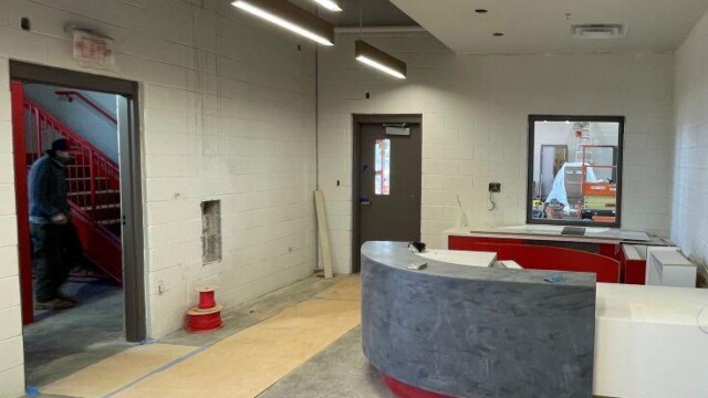 Fire station 9 - Front Desk Area Remodel In Progress - Clayton County Fire station 9 - Front Desk Area Remodel In Progress