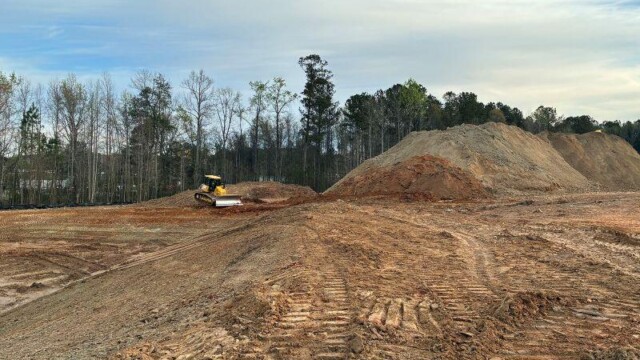 Clayton County Admin Building dirt lot