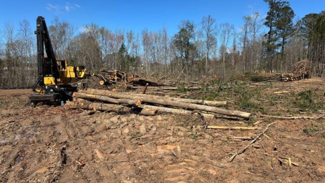 CLayton County Admin Building lot with trees cut