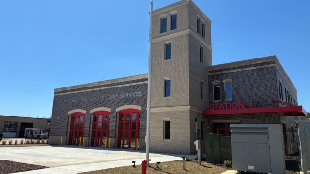 Fire station 1 frontal right view