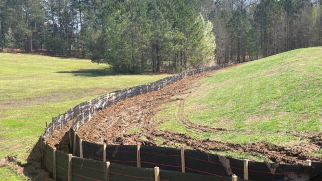 Rivers edge III area roped off