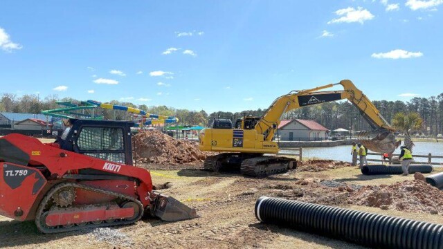 Lakeview March two heavy machines