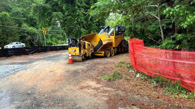 District 2 pocket park sectioned off