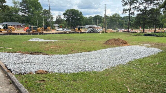 District 4 Pocket Parks gravel road