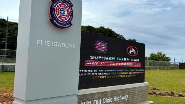 Fire Station 9 - New Building Signage - Clayton County Fire Station 9 - New Building Signage