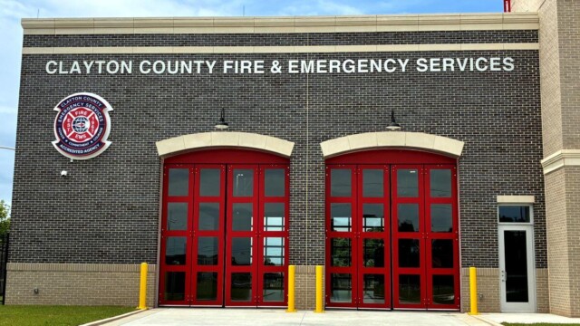 Fire Station 9 - Remodeled Building Front - Clayton County Fire Station 9 - Remodeled Building Front