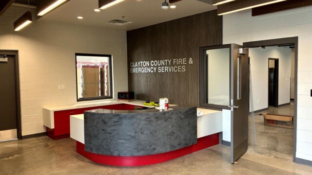 Fire Station 9 - Remodeled Front Desk Area - Clayton County Fire Station 9 - Remodeled Front Desk Area