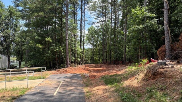 River’s Edge Walking Trail Phase IV handicap railings
