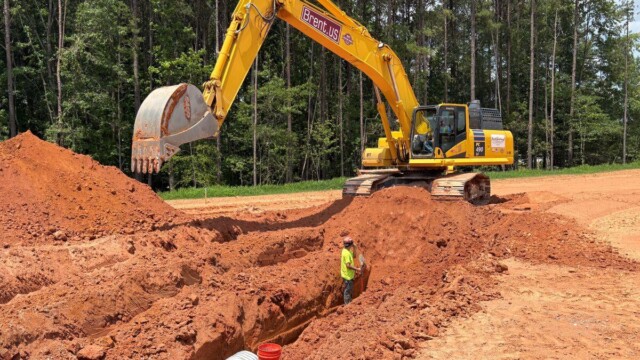 Clayton County Administration Building bull dozer