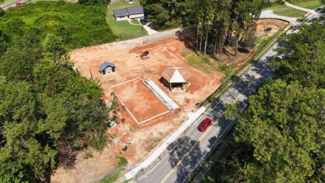 District 2 Pocket Park aerial view